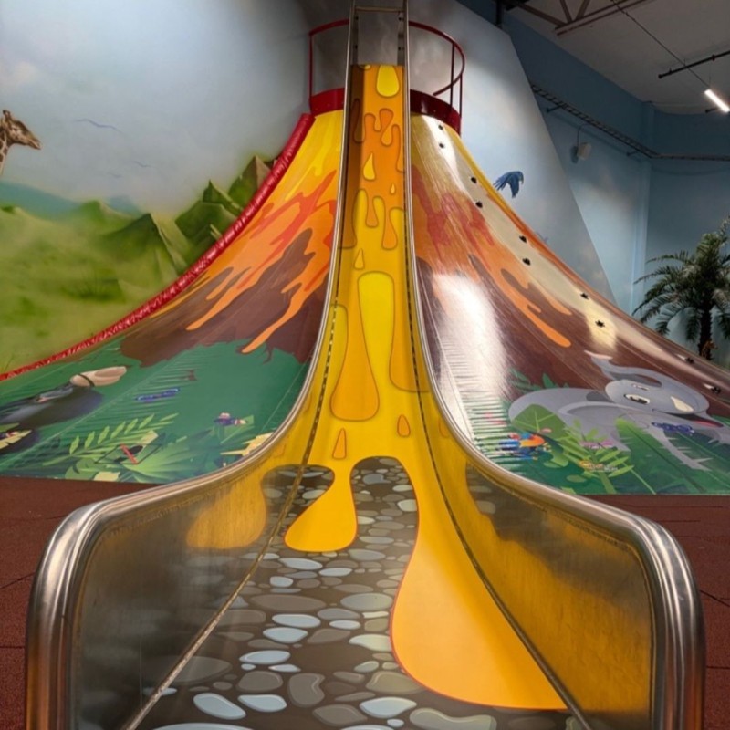 Volcano slide