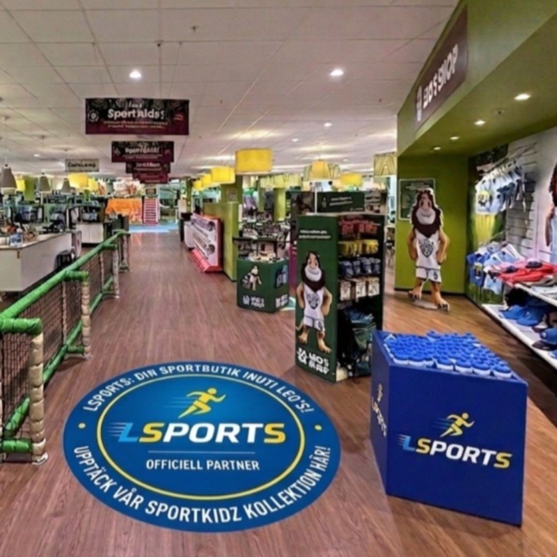 Branded boxes in store