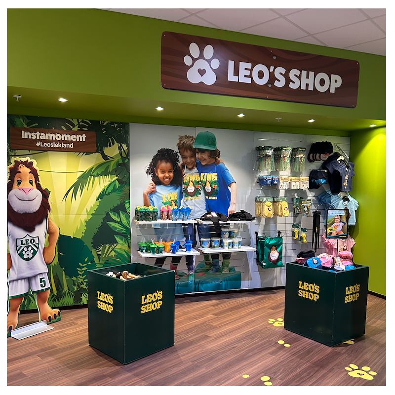 Branded boxes in store